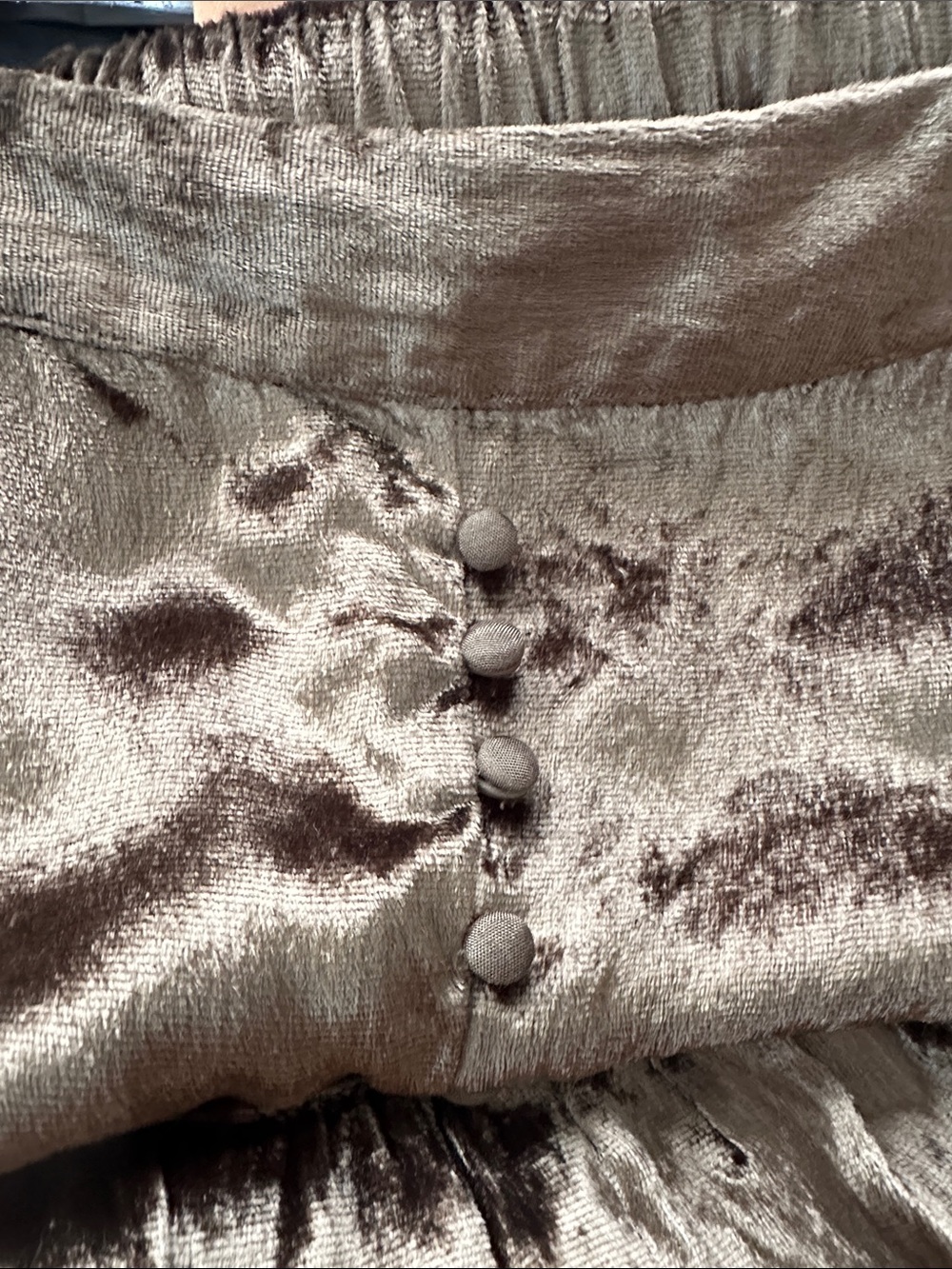 APRIL CORNELL Velvet Boho Prairie Midi Skirt | Romantic Cottagecore Whimsigoth S - Picture 11 of 12